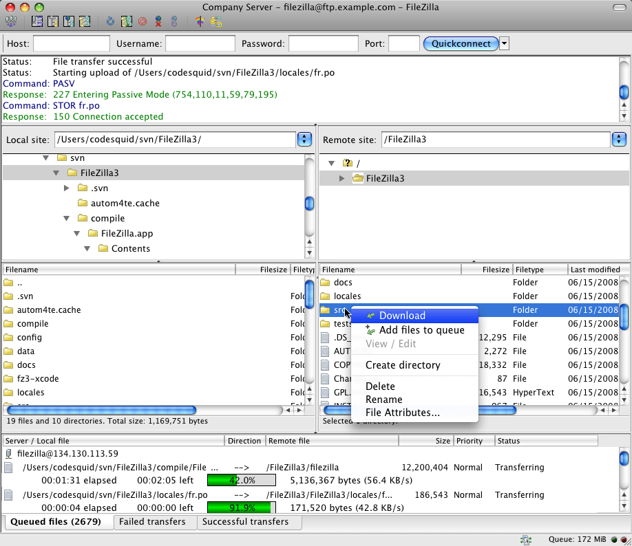 ftp client for mac sierra